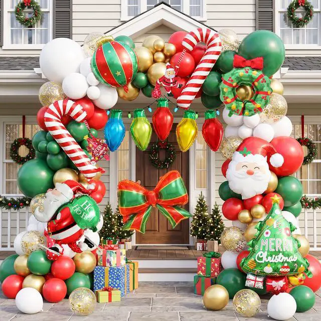 Alt view image 4 of 7 - 87pcs Christmas Balloon Garland Arch Kit for Christmas Party Decorations