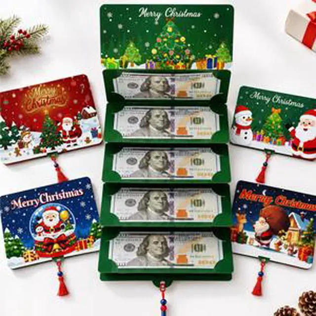 Alt view image 6 of 7 - Christmas Money Gift Cards Envelope for Christmas Party Decorations,Christmas Gift Cash Card Holders,Christmas Money Gift Envelope,Xmas Party Supplies,Christmas Decorations