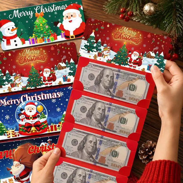 Alt view image 5 of 7 - Christmas Money Gift Cards Envelope for Christmas Party Decorations,Christmas Gift Cash Card Holders,Christmas Money Gift Envelope,Xmas Party Supplies,Christmas Decorations