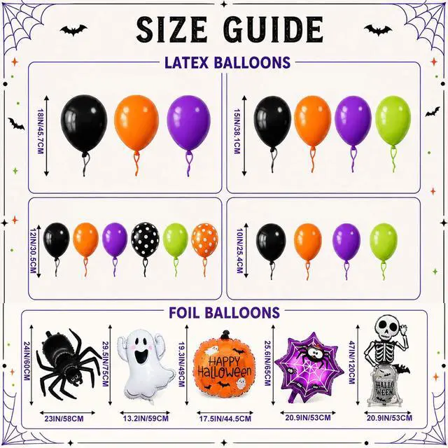 Alt view image 7 of 7 - 108pcs Halloween Balloon Garland Arch Kit for Halloween Party Decorations,Halloween Balloons Arch Kit,Halloween Balloons,Halloween Party Balloons,Halloween Foil Balloons,Halloween Supplies