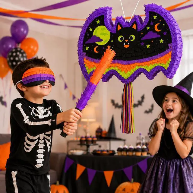 Alt view image 4 of 6 - Halloween Bat Piñata