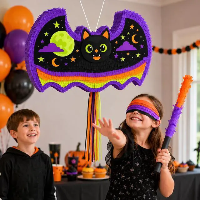 Alt view image 2 of 6 - Halloween Bat Piñata