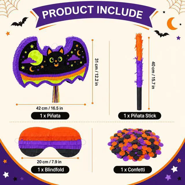 Alt view image 6 of 6 - Halloween Bat Piñata