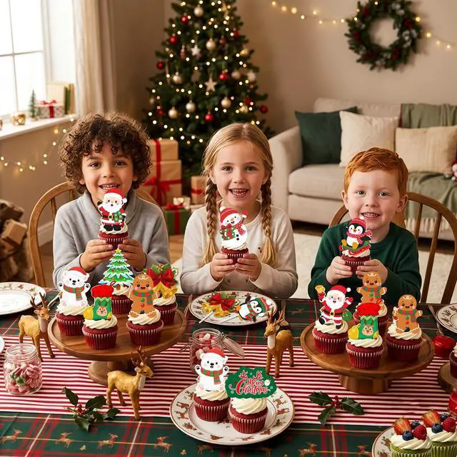 Alt view image 4 of 6 - Christmas mini cake flag