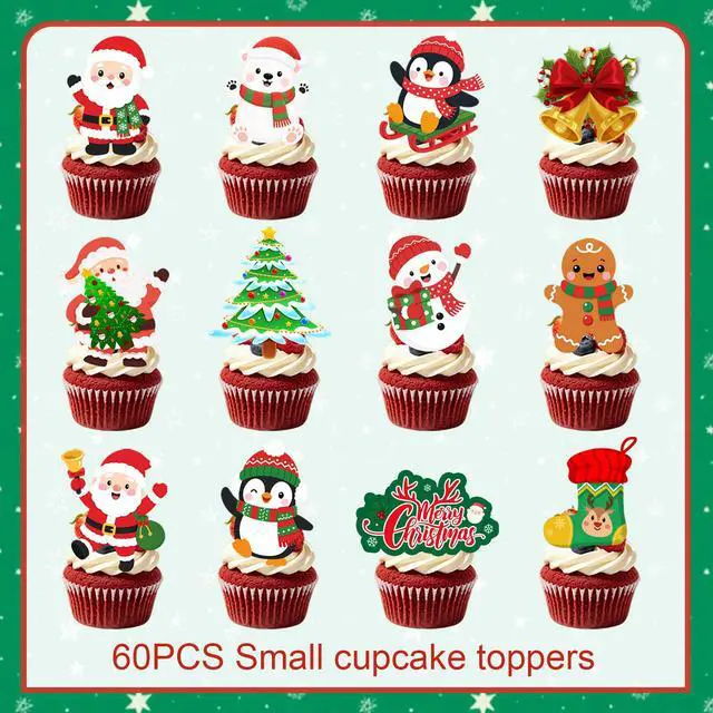 Alt view image 5 of 6 - Christmas mini cake flag