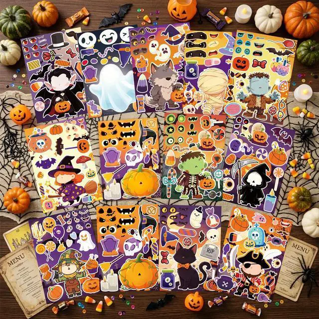 Alt view image 3 of 7 - Halloween DIY Stickers