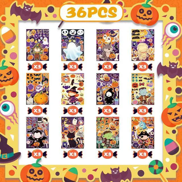 Alt view image 6 of 7 - Halloween DIY Stickers