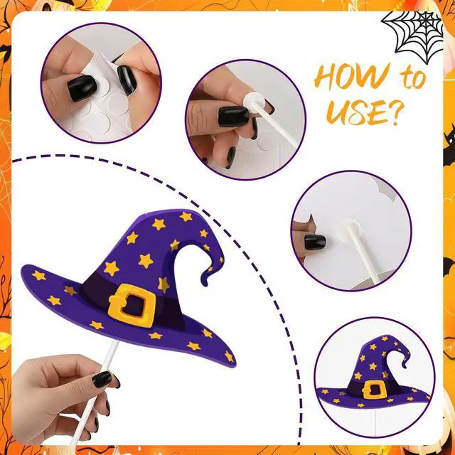 Alt view image 2 of 7 - 41pcs Halloween Party Photo Booth Props Kit for Halloween Party Decorations,Halloween Photo Booth Props,Halloween Party Photo Props,Halloween Decorations,Trick Or Treat Decorations