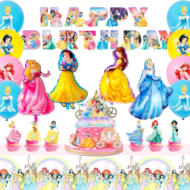 Main image of Princess Birthday Party Supplies,31pcs Princess Decorations Set - Princess Balloon Banner & Princess Party Tablecloth etc Princess Theme Party Decorations Supplies for Girls/Kids