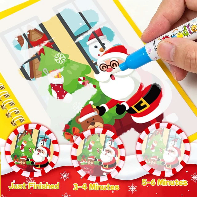Alt view image 6 of 7 - Christmas Water-Painting Book