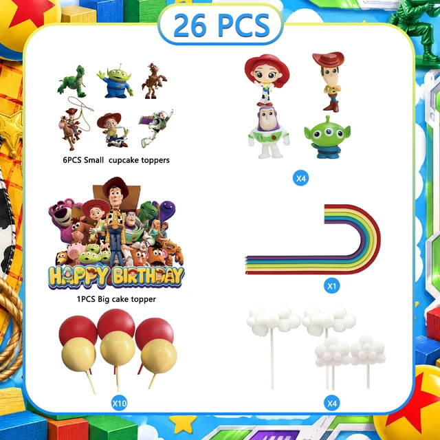 Alt view image 7 of 7 - 26 Pcs Toy Story Cake Decorations Set - Toy Story Party Cake Toppers&Toy Story Cupcake Toppers&Toy Story Character Models etc Toy Story Cake Party Decorations for Toy Story Birthday Party Supplies