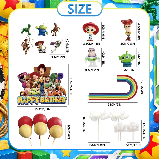 Alt view image 6 of 7 - 26 Pcs Toy Story Cake Decorations Set - Toy Story Party Cake Toppers&Toy Story Cupcake Toppers&Toy Story Character Models etc Toy Story Cake Party Decorations for Toy Story Birthday Party Supplies