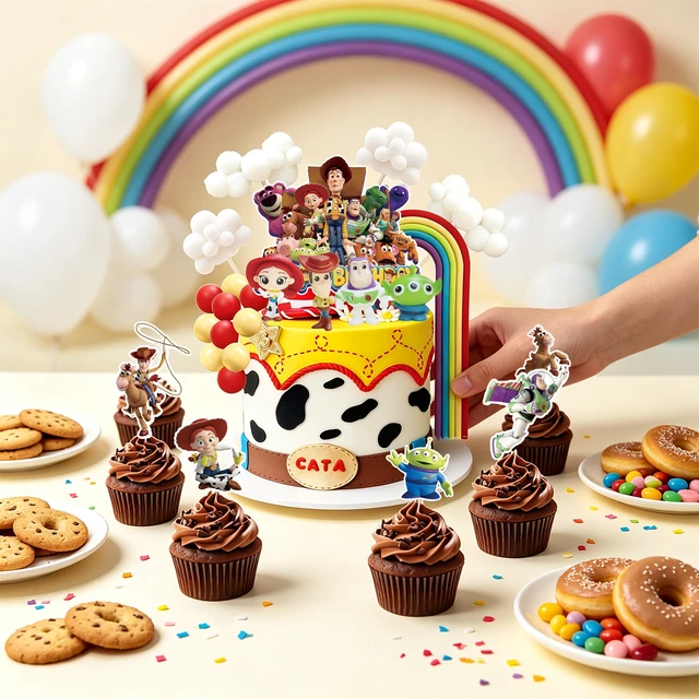 Alt view image 3 of 7 - 26 Pcs Toy Story Cake Decorations Set - Toy Story Party Cake Toppers&Toy Story Cupcake Toppers&Toy Story Character Models etc Toy Story Cake Party Decorations for Toy Story Birthday Party Supplies