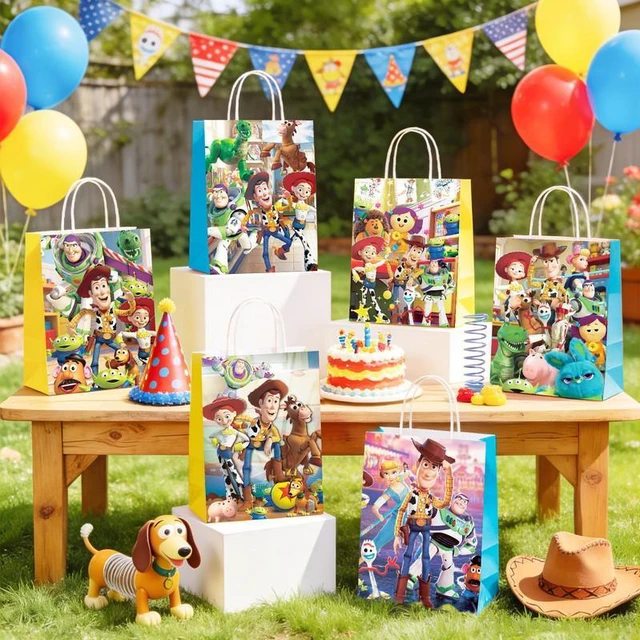 Alt view image 5 of 7 - 18Pcs Toy Story Party Supplies Toy Story Gift Bags,Toy Story Goodie BagsToy Story Candy Bags for Toy Story Birthday Party Favors