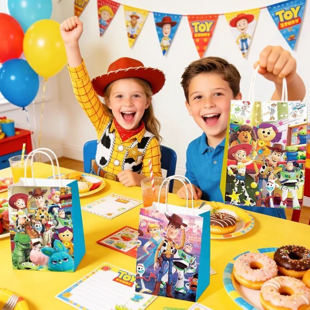 Alt view image 6 of 7 - 18Pcs Toy Story Party Supplies Toy Story Gift Bags,Toy Story Goodie BagsToy Story Candy Bags for Toy Story Birthday Party Favors