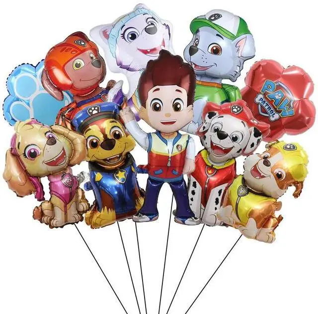 Main image of Paw Patrol Party Decorations Balloons,10 pcs Paw Patrol Balloons Including Paw Patrol Foil Balloon & Dog Paw Balloon etc Paw Patrol Foil Balloons for Boys Kids Paw Patrol Themed Party