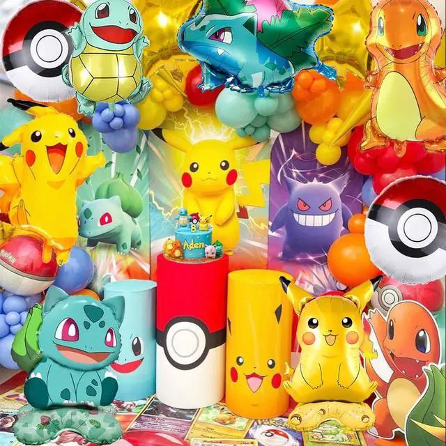 Alt view image 3 of 7 - Pokemon Party Decoration Balloons, 9 Pack Pokemon Balloons, Including Pokemon Foil Balloons and Star Foil Balloons, etc. Pokemon Foil Balloons for Boys Children's Pokemon Theme PartyPokemon Party