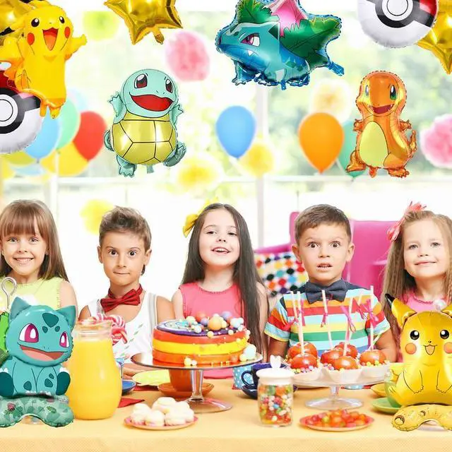 Alt view image 6 of 7 - Pokemon Party Decoration Balloons, 9 Pack Pokemon Balloons, Including Pokemon Foil Balloons and Star Foil Balloons, etc. Pokemon Foil Balloons for Boys Children's Pokemon Theme PartyPokemon Party