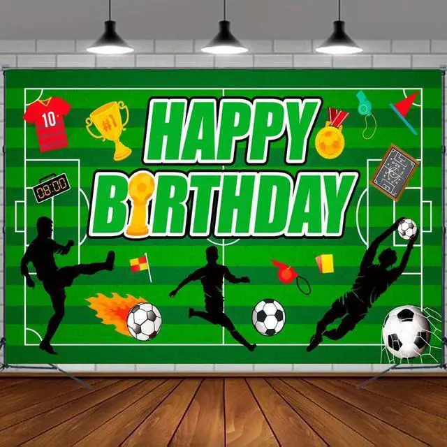 Main image of 71x43'' Soccer Backdrop for Birthday Party, Soccer Birthday Backdrop, Soccer Birthday Banner Backdrop & Soccer Party Background for Soccer Party Decorations & Soccer Birthday Decorations