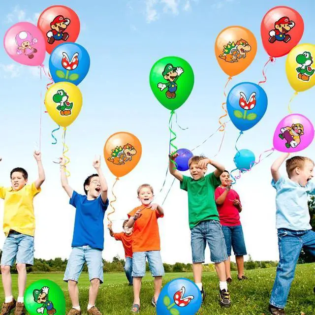Alt view image 5 of 7 - Super Mario Balloons, 28pcs Super Mario Birthday Balloons for Mario Birthday Party Supplies,Includes 7 Styles and Patterns, Great for Mario Party Decorations,Mario Bros Birthday Decorations