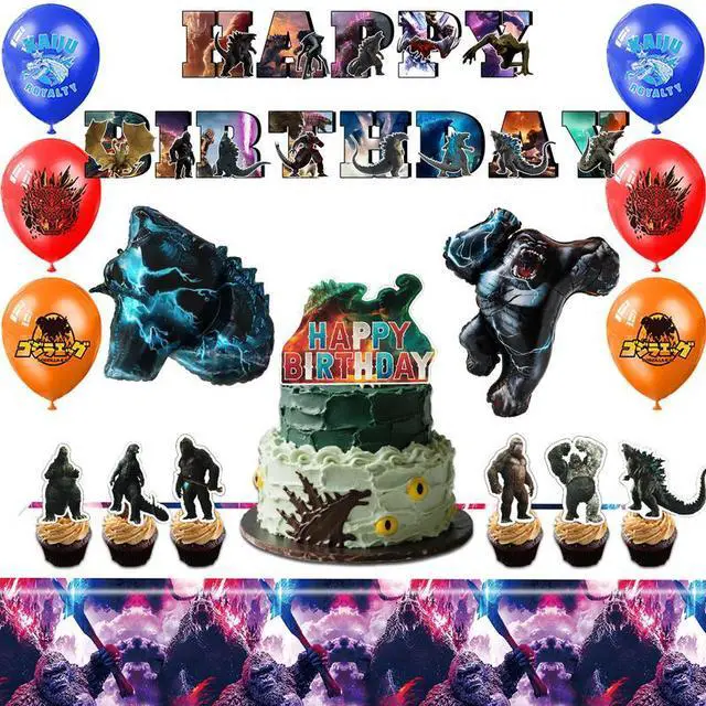 Main image of Godzilla Party Decorations, 41 Pcs Godzilla Party Supplies Set- Godzilla Party Balloons Tablecloth and Godzilla Happy Birthday Banners and other Godzilla Birthday Party Decorations