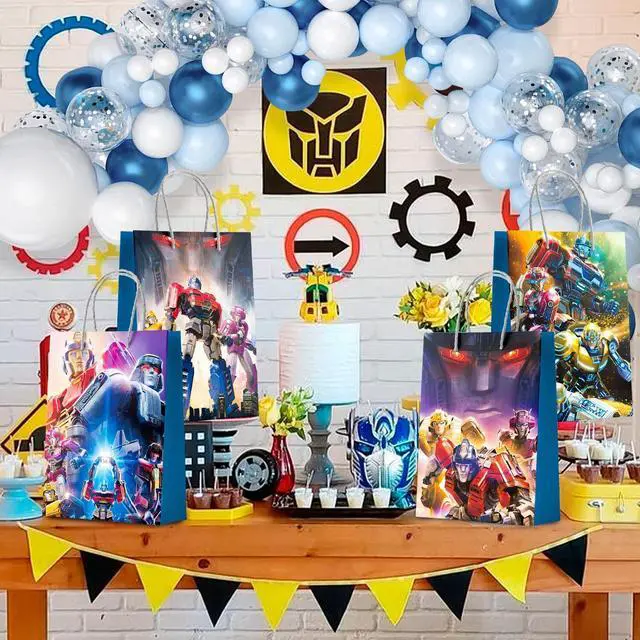 Alt view image 2 of 7 - Transformers Goodie Bags - 16pcs Transformers Party Bags, Transformers Gift Bags, Transformers Candy Bags for Boys/Girls Kids Transformers Theme Birthday Party Decorations Suppilies