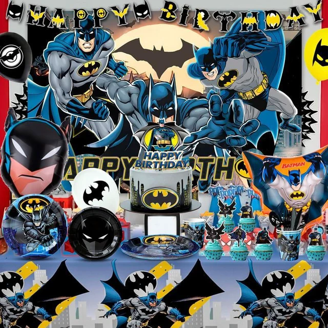 Alt view image 4 of 7 - Bat Party Decorations,115pcs Bat Birthday Decorations & Bat Party Tableware Set- Bat Decorations Balloons Banner & Bat Tablecloth Plates Cups Napkins etc BatBirthday Party Supplies