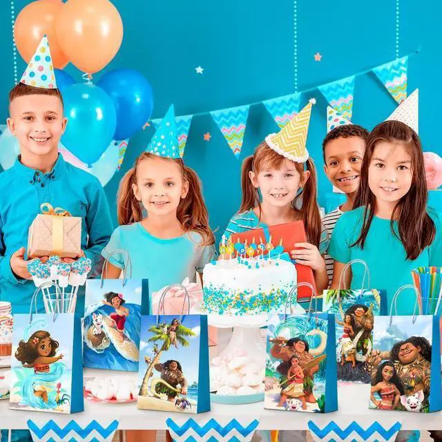Alt view image 3 of 7 - Moana Party Supplies, 24pcs Moana Party Gift Bags - Moana Favor Bags, Moana Candy Bags for Boys/Girls Kids Moana Birthday Party Decoration