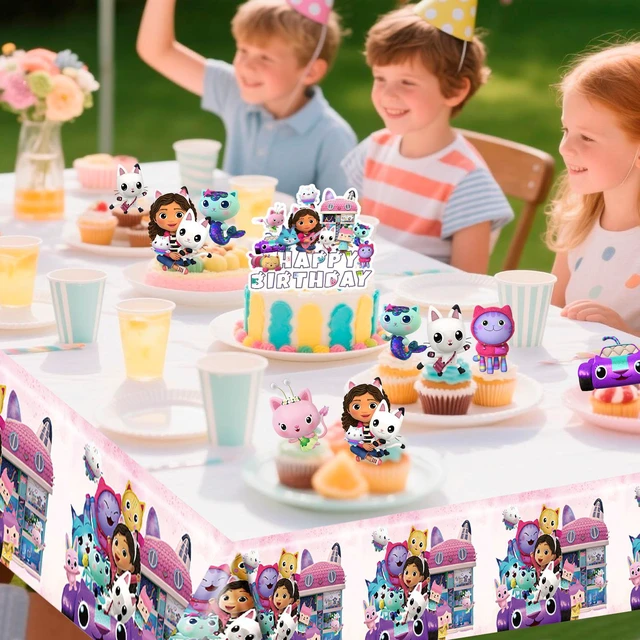 Alt view image 2 of 7 - Gabby's Dollhouse Birthday Party Supplies, 35 Pcs Gabby's Dollhouse Party Decorations Set- Gabby's Dollhouse Birthday Decorations Banners Tablecloth & Gabby's Dollhouse Balloons Cake Toppers etc Gabby