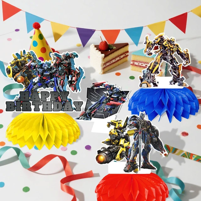 Alt view image 5 of 7 - Transformers Centerpieces,9pcs Transformers Birthday Party Table Centerpieces Set- Transformers Honeycomb Centerpieces & Transformers Themed Centerpieces for Transformers Party Table Decorations