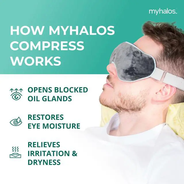Alt view image 6 of 7 - Heated Eye Mask, Warm Compress for Dry Eyes, Blepharitis & MGD