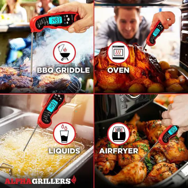 Alt view image 7 of 7 - Instant Read Meat Thermometer Digital, Cooking, Food, Grill
