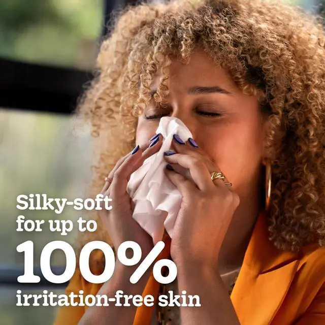 Alt view image 4 of 7 - Ultra Soft Facial Tissues, 4 Flat Boxes, 120 Tissues per Box