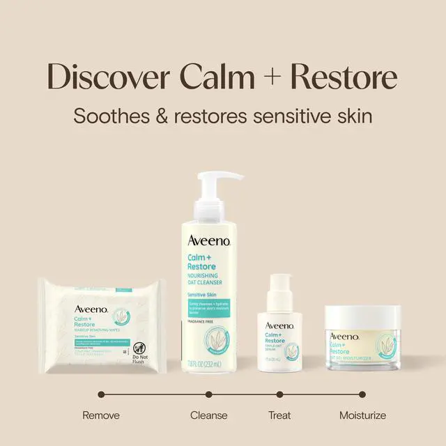 Alt view image 7 of 7 - Calm Restore Oat Facial Cleanser, moisturizing daily face wash for sensitive skin formulated with oat and feverfew extract, hypoallergenic, non-comedogenic, fragrance free, 7.8 fl oz