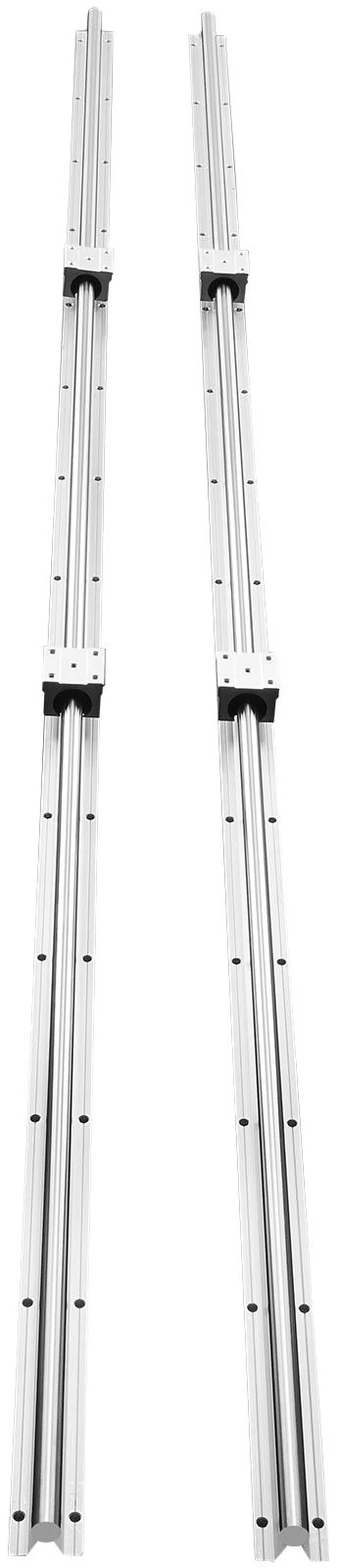 Alt view image 16 of 16 - Linear Motion Guide Kit, SBR20 1800mm, Includes 2 PCS 70.9 in/1800 mm SBR20 Rails and 4 PCS SBR20UU Bearing Blocks, Ideal for CNC Machines, Automation Equipment, and DIY Projects