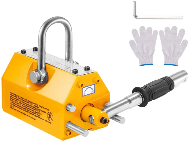 Alt view image 16 of 16 - Magnetic Lifter, 880 lbs/400 kg Pulling Capacity, 2.5 Safety Factor, Neodymium & Steel, Lifting Magnet with Release, Permanent Lift Magnets, Heavy Duty Magnet for Hoist, Shop Crane, Block, Board