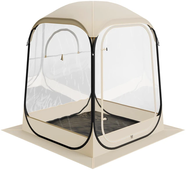 Alt view image 9 of 9 - VEVOR Pop up Sports Tent 50x50 in Outdoor Clear Bubble Tent Weather Proof Pod