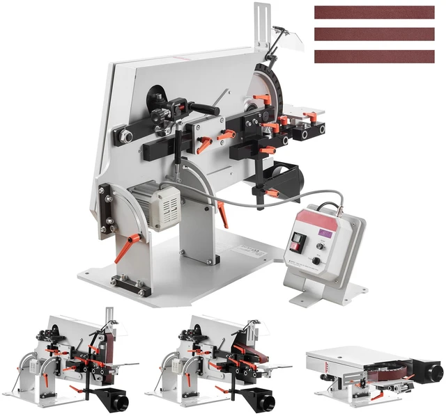 Main image of VEVOR Belt Grinder Sander with VFD, 72 x 2-Inch Variable Speed Belt Polisher, 1500W Knife Making Machine with 3 Grinding Modes & 3PCS Sanding Belts for Metalworking, Compatible with 72"-82" * 2" Belts