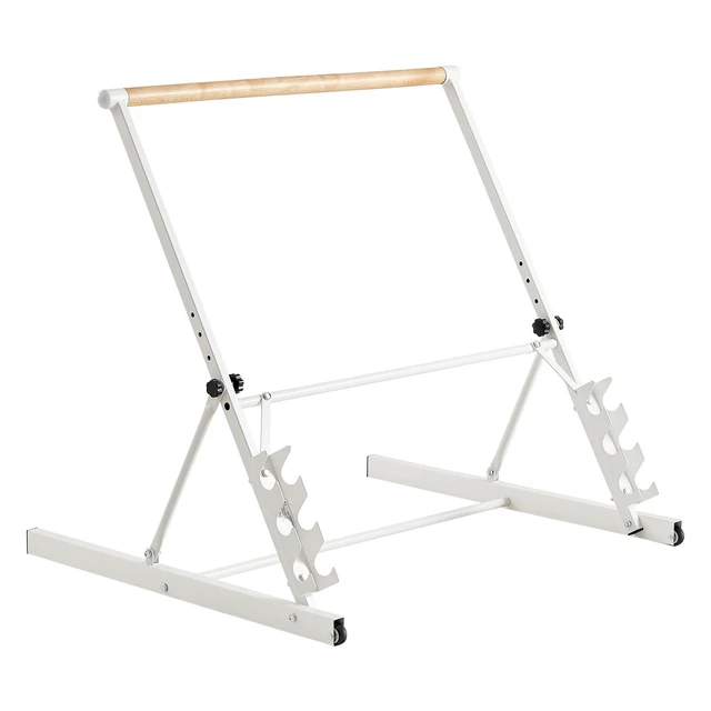 Alt view image 9 of 9 - VEVOR Ballet Barre, 3 ft Freestanding Portable Barre Bar, Home Fitness Exercise Equipment for Abs, Arms, Strength, and Cardio, Easy to Store Foldable Stretching Dance Bars, 4 Level Height Adjustable