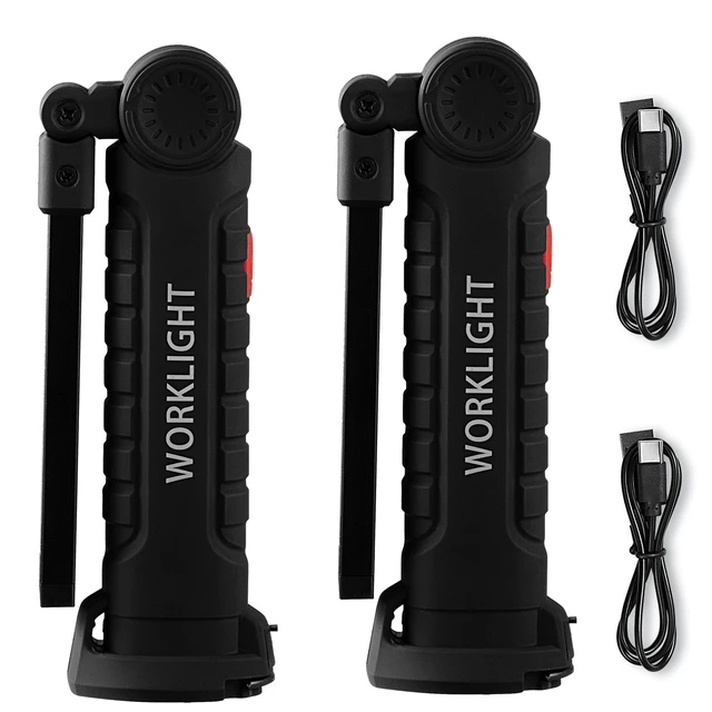 Alt view image 9 of 9 - VEVOR Rechargeable LED Work Light 1200mAh Magnetic Flashlight with Magnetic Base