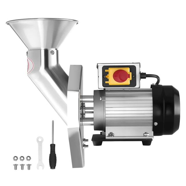 Alt view image 8 of 8 - VEVOR 550W Electric Fruit Apple Crusher, SUS304 Desktop Crushing Machine, Grinds Whole Apples Up to 2.76" Dia, 60 KG/H Capacity, Cider Press for Apples, Pears, Pineapple, Guava, Carrot, Potato