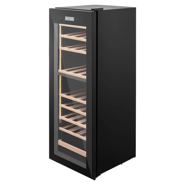 Alt view image 8 of 8 - VEVOR 42 Bottle Wine Fridge, Freestanding Wine Cooler Refrigerator, Dual Zone Cooler, 41 to 65 Adjustable Temp Mini Cellar, Glass Door, For Home Office Bar, Red White Champagne or Sparkling Wines