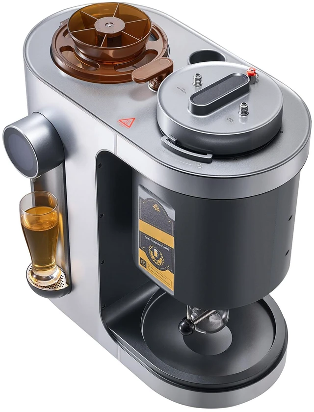 Main image of VEVOR Automatic Home Beer Brewer, 1500W Electric Beer Brewing Machine, 3.43 Gal All-in-One Home Brewer with Mash Boil Device, 304 Stainless Steel Internal Tank, Auto Temperature & Pressure Control