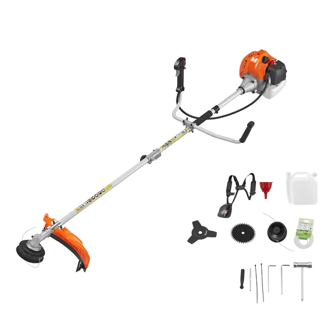 Alt view image 9 of 9 - String Trimmer, 51.7CC 2-Stroke, Gas Powered Weed Wacker, 16.9" Cordless Grass Trimmer, Multi-Functional Lawn Edger with Shoulder Strap & 3T Blade, Weed Eater for Quick Grass Cleaning