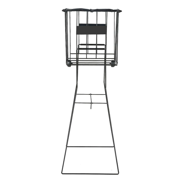 Alt view image 8 of 8 - VEVOR Tennis Ball Hopper, Holds 75 Tennis Balls, Pickleball Basket Cart with Wheels for Easy Pick Up, Portable Pickleball Caddy with Heavy-Duty Construction, Handle, for Training Carrying Storage