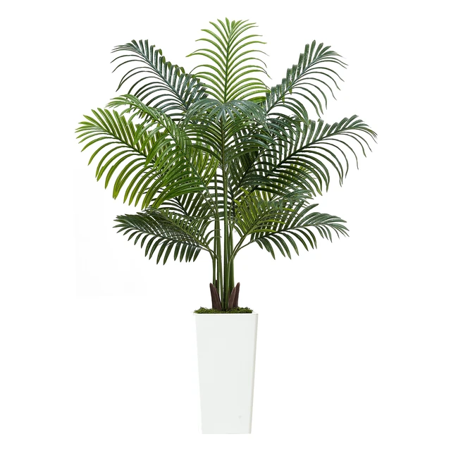 Alt view image 2 of 2 - 5ft Artificial Areca Palm Tree Faux Plant in Pot for Home Office Decor