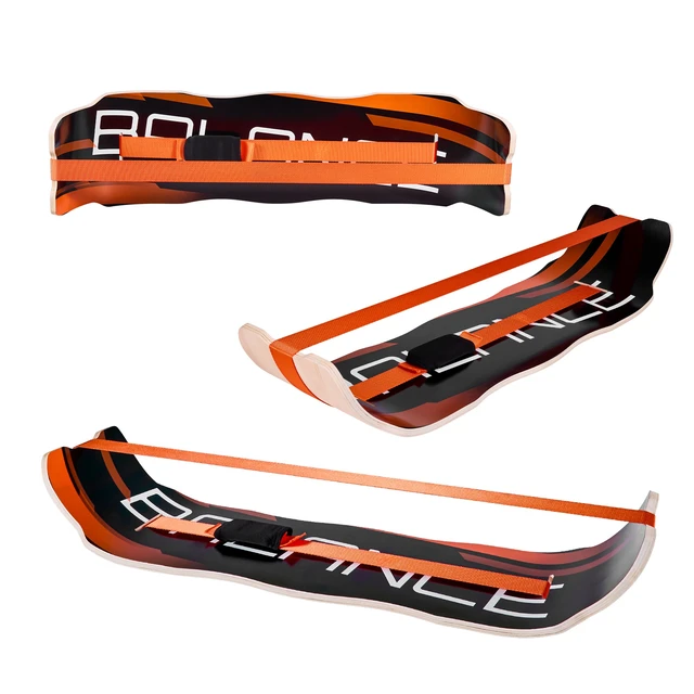 Alt view image 8 of 8 - VEVOR Balance Board, Wobble Board Trainer for Adults, Premium Wooden Curved Balance Training Equipment, Compact & Lightweight for Core Workouts, Standing Desk Exercise, Home Gym, Yoga & More, Orange