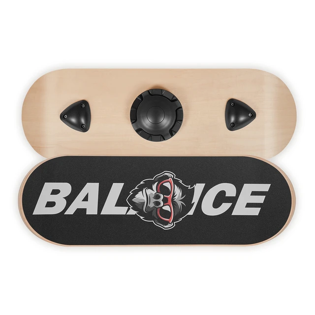 Alt view image 8 of 8 - VEVOR Balance Board, Wobble Board Trainer for Adults 3-Level Adjustable Base, Premium Wooden Balance Training Equipment, Slip-Resistant Surface for Core Workout, Standing Desk Exercise, Home Gym, Yoga