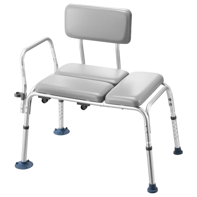 Alt view image 8 of 8 - VEVOR Tub Transfer Bench for Bathtub, 500 lbs Weight Capacity Heavy Duty Shower Chair with Arm and Backrest, Height Adjustable Bathroom Shower Bench Bath Seat for Adults, Seniors, Elderly and Disabled
