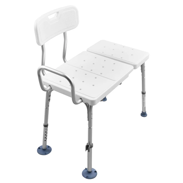 Alt view image 8 of 8 - VEVOR Tub Transfer Bench for Bathtub, 400 lbs Capacity Heavy Duty Shower Chair with Arm, Backrest and Curtain Slot, Height Adjustable Shower Bench Bath Seat for Adults, Seniors, Elderly and Disabled